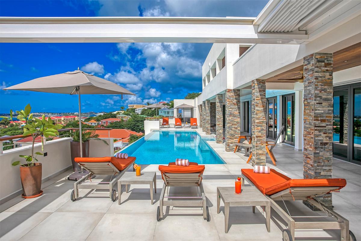 7 bedrooms luxury villa rental St Martin - Pool